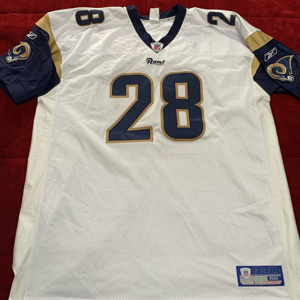 NFL Reebok authentic St. Louis Rams Marshall Faulk jersey